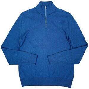 EUC Men's BONOBOS Quarter Zip Knit Pullover Cashmere Bld. Sweater | Size S‎